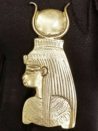 Metropolitan Museum Of Art Mma Sterling Egyptian Goddess Hathor Brooch / Pendant