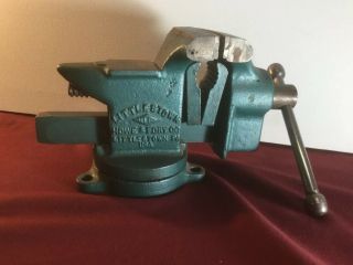 Vintage Littlestown No.  140 Bench Vise With Pipe Jaws