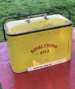 Vintage Royal Crown Cola Cooler With Bottle Opener