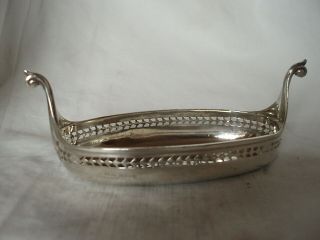 Boat Shaped Bowl Sterling Silver Birmingham 1919