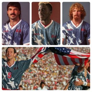Vtg 1994 Usa Men’s Soccer National Team Wc Denim Jersey Large