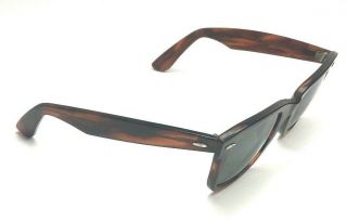 B&l Ray Ban Wayfarer 5022 L2052 Nqas Tortoise Vontage Sunglasses 3d