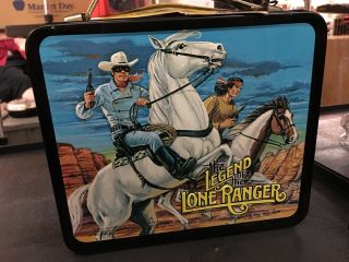Vintage Legend Of The Lone Ranger Lunchbox & Thermos (1980) With Tags