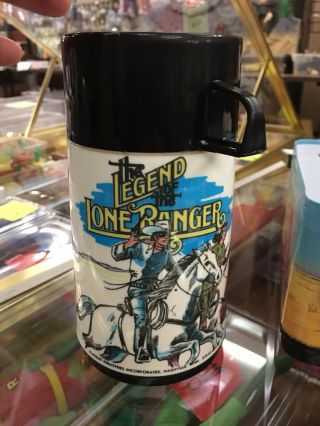 VINTAGE LEGEND OF THE LONE RANGER LUNCHBOX & THERMOS (1980) with Tags 5