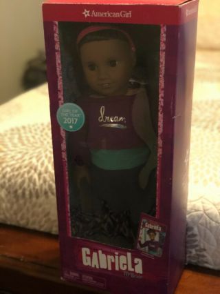 American Girl Gabriela Mcbride Doll Of The Year 2017 W/book—retired