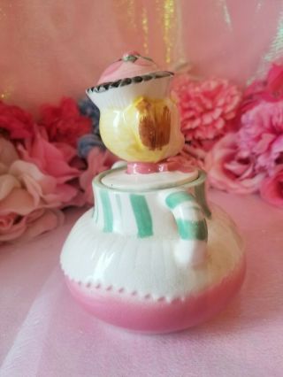 Vintage cupcake girl pixieware jar (Similar to enesco sweet Shoppe) RARE 5