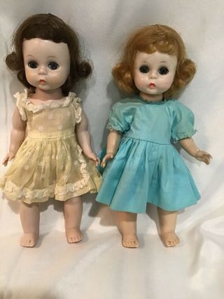 2 Vintage 1950’s Alexander - Kin’s Dolls By Madame Alexander Dresses
