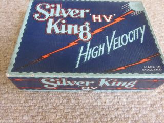 Vintage Golf Ball Box " Silver King Hv " 12 Box Silvertown - 1930s