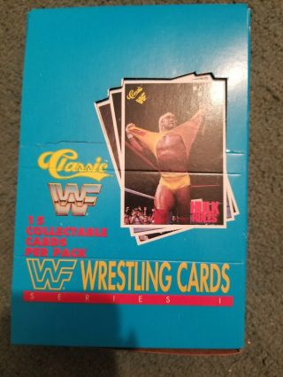 Vintage 1990 Classic Wwf Wwe Wrestling Trading Cards Wax Box Qty 3