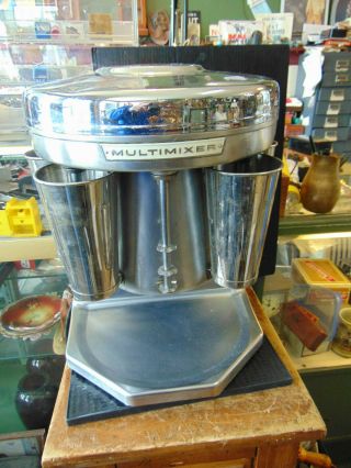 Vintage Multi - Products 5 Spindle Multimixer Milkshake Maker W/4 Cups