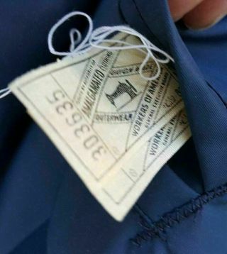 VIntage LL BEAN Navy Blue Full Zip & Button Jacket w/ Liner Mens Size Large 5