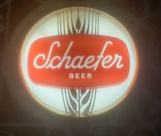 Vintage Schaefer Brewing Co.  Beer Lighted Bar Sign - 15 " -