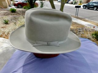 Vintage Resistol " San Antonio " 3x Silverbelly Cowboy Hat In Pre - Owned