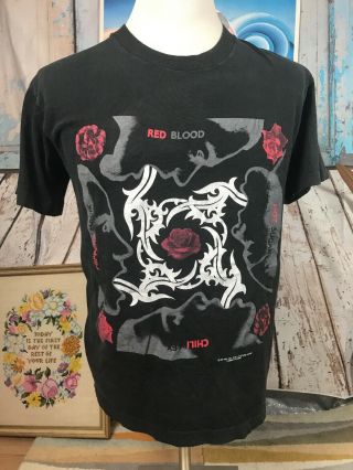 Vintage 1991 Red Hot Chili Peppers Blood Sugar Sex Magik Giant Shirt Size Medium