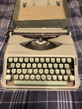 Vintage Hermes Rocket Portable Typewriter Switzerland