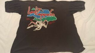 Led Zeppelin Vintage T Shirt Small Medium? Look At Dimensions Fast Ship