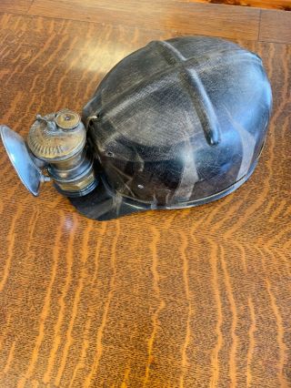 Vintage MSA Comfo Cap Miners Low Vein Hard Hat With Lantern 3