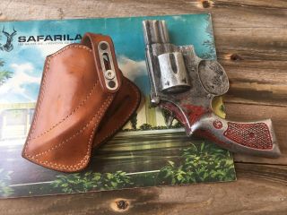 Vintage Safariland 550 Brown Leather Medium Frame 2 " Revolver Holster Left