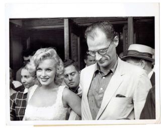 Vintage Marilyn Monroe,  Arthur Miller Photo 1957 Up Photo