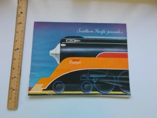 Vintage Southern Pacific Daylight Railroad Train Travel Brochure Pamphlet La