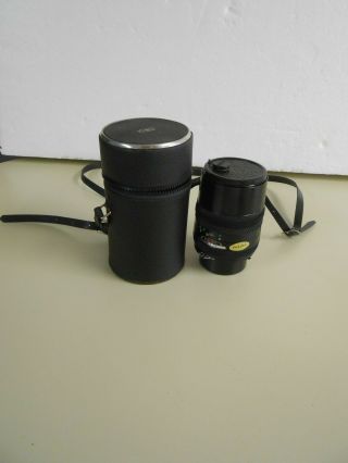 Vintage Chinon 135mm F2.  8 Multi Coated F - Mount Lens With Case For Nikon