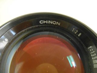 Vintage Chinon 135mm f2.  8 Multi Coated F - Mount Lens with Case for Nikon 8