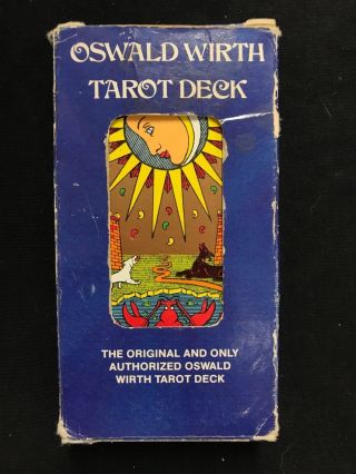 Oswald Wirth Tarot Deck Authorized Version 1976 Vintage Complete