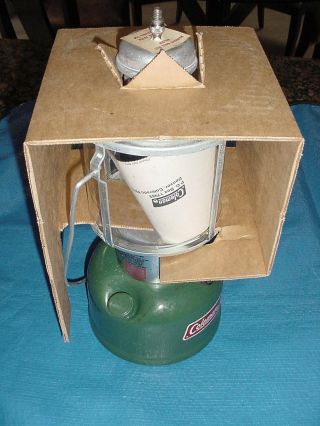 Coleman 220K Lantern,  Dated 2 - 80,  Papers & tripod for hanging 3
