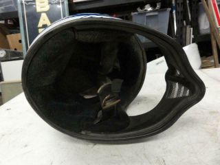 Vintage Bell Moto 3 MX Blue Motorcycle Helmet Magnum Buco McHal Fulmer AHRMA 8
