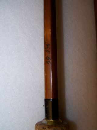 Vintage 8 1/2 ' South Bend Split Bamboo Model No.  59 Fly Rod w/ Martin Reel 4