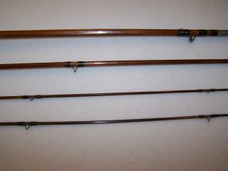 Vintage 8 1/2 ' South Bend Split Bamboo Model No.  59 Fly Rod w/ Martin Reel 8