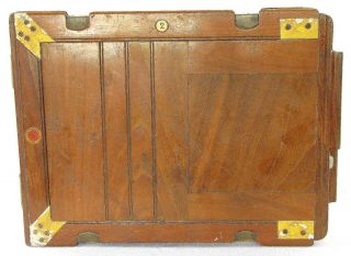 Vintage Vageeswari Wooden Plate/film Holder For 6.  5x8.  5 " Field Camera (c)