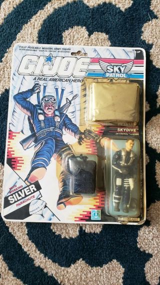 [rare/vintage] G.  I.  Joe Sky Patrol Skydive Action Figure 1989