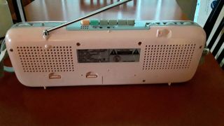 RARE Vintage Sharp QT - 50 (P) Pink Stereo AM/FM Cassette Player Radio w/Strap 5