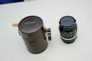 Vintage Nikon Nikkor - P Auto 1:2.  5 105mm Lens W Caps