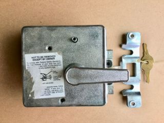 Vintage Bargman L - 300 Chrome Double Latch Lock