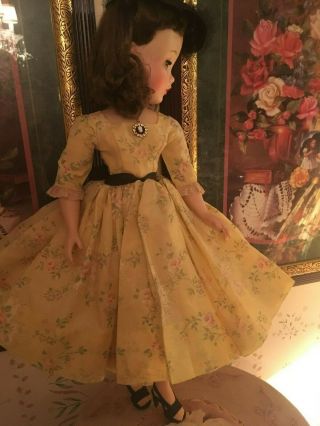 Tagged Madame Alexander Dress with Hat Necklace for Vintage Cissy Doll 5