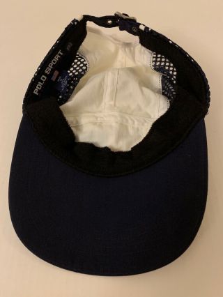 Vintage Ralph Lauren Polo Sport 1996 12 M Yacht Challenge Mesh Nylon Hat RARE 7