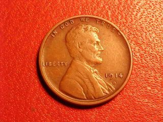 1914 - D Lincoln Cent " Key " Rare - - Rare - - Beauty
