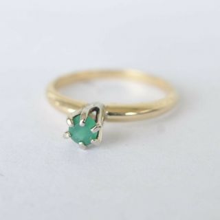 Victorian Ring.  25ct Natural Emerald Untreated c.  1900 14k Gold Tiffany Setting 2