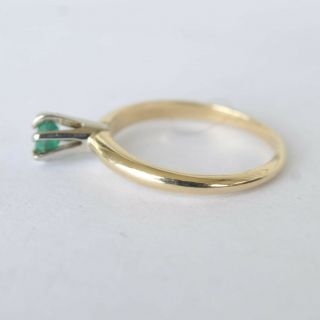 Victorian Ring.  25ct Natural Emerald Untreated c.  1900 14k Gold Tiffany Setting 6