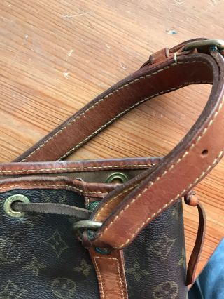 Vintage Louis Vuitton Large Monogram Bucket Bag ROUGH SHAPE NEEDS REFURBISHMENT 6