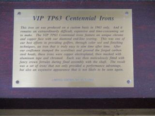Rare MacGregor Irons - VIP TP63 Centennial Mounted in Case 2