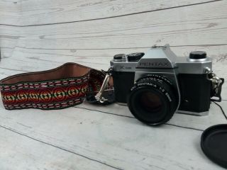 Vintage Asahi Pentax K1000 35mm Film Camera & Smc Pentax - A 50mm 1:2 Lens