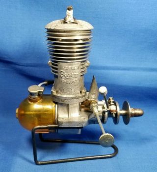 Vintage Cyclone 65 Twin Plug Model Spark Ignition Cl/uc Tether Car Engine