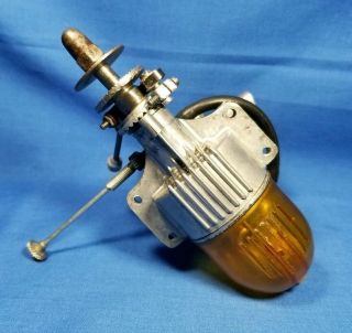 Vintage Cyclone 65 Twin Plug Model Spark Ignition CL/UC Tether Car Engine 8