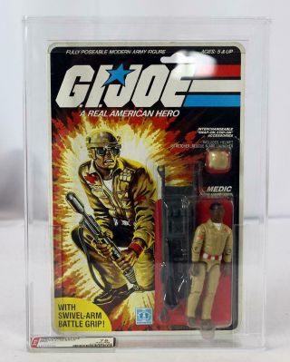 1984 Hasbro Vintage Gi Joe Series 2 / 32 Back Doc Afa 75 Ex,  /nm 11770333 Moc Nr