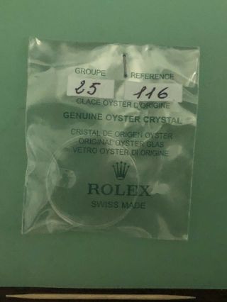 Rolex Factory Orig Vintage Crystal 25 - 116 1655 1675 16750 Gmt Master Explorer