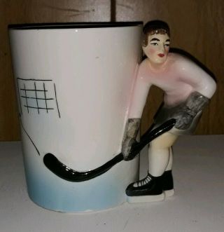 VINTAGE 1959 SAMSON IMPORT CO.  391F HOCKEY PLAYER PLANTER VERY RARE PIECE 2