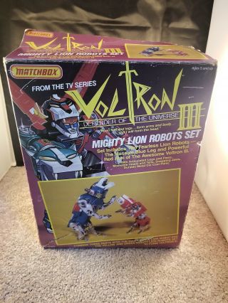 Vintage Voltron III 5 Lion Full Set In Boxes 1984 Matchbox Diecast 4